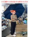 5d1.11_半徑30吋自動纖維骨 碰擊傘布 長傘 特大 淨色 (23號款)