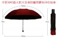 3P_半徑30吋最大把天堂傘防曬黑膠布淨色短傘