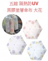 3R5.00002_五縮 隔熱防UV 黑膠塗層傘布 大花